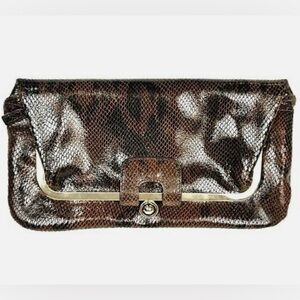 ⭐️$7 if Bundled⭐️ Kate Landry Clutch Faux Snake Skin